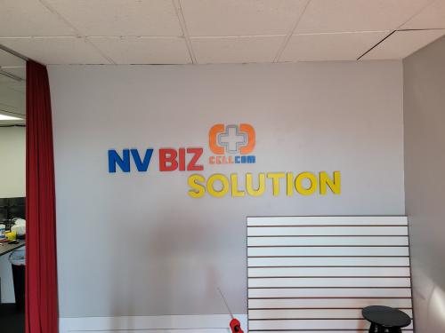 NV Biz Solition 3D 벽간판